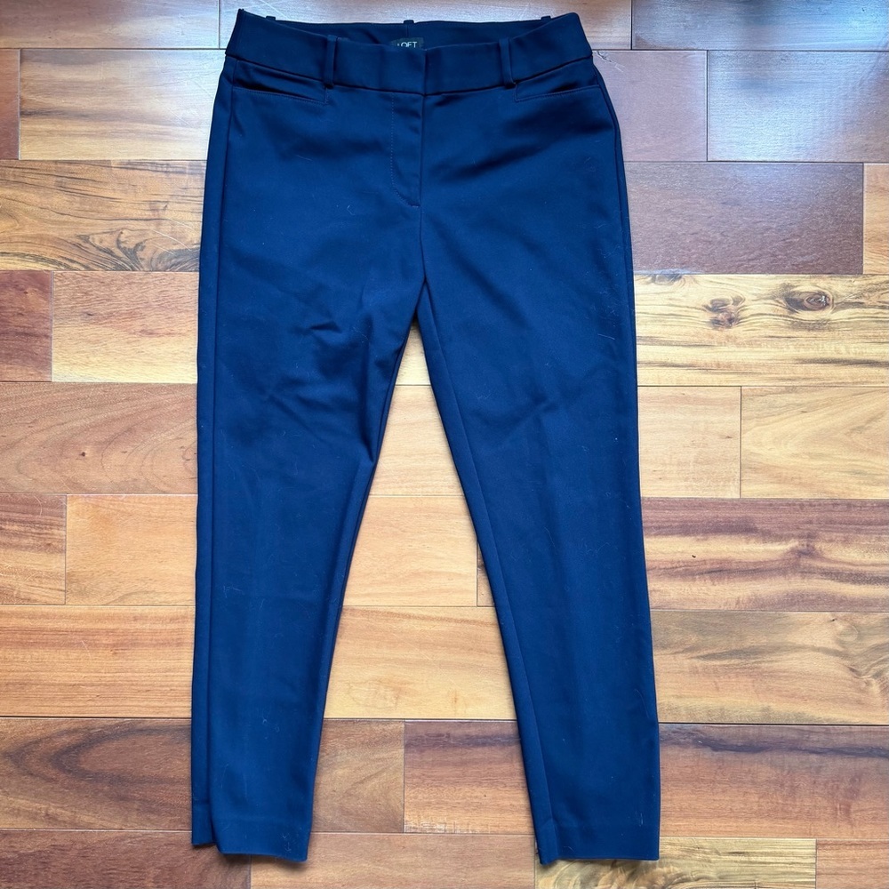 LOFT Curvy Skinny Ankle Dress Pants
